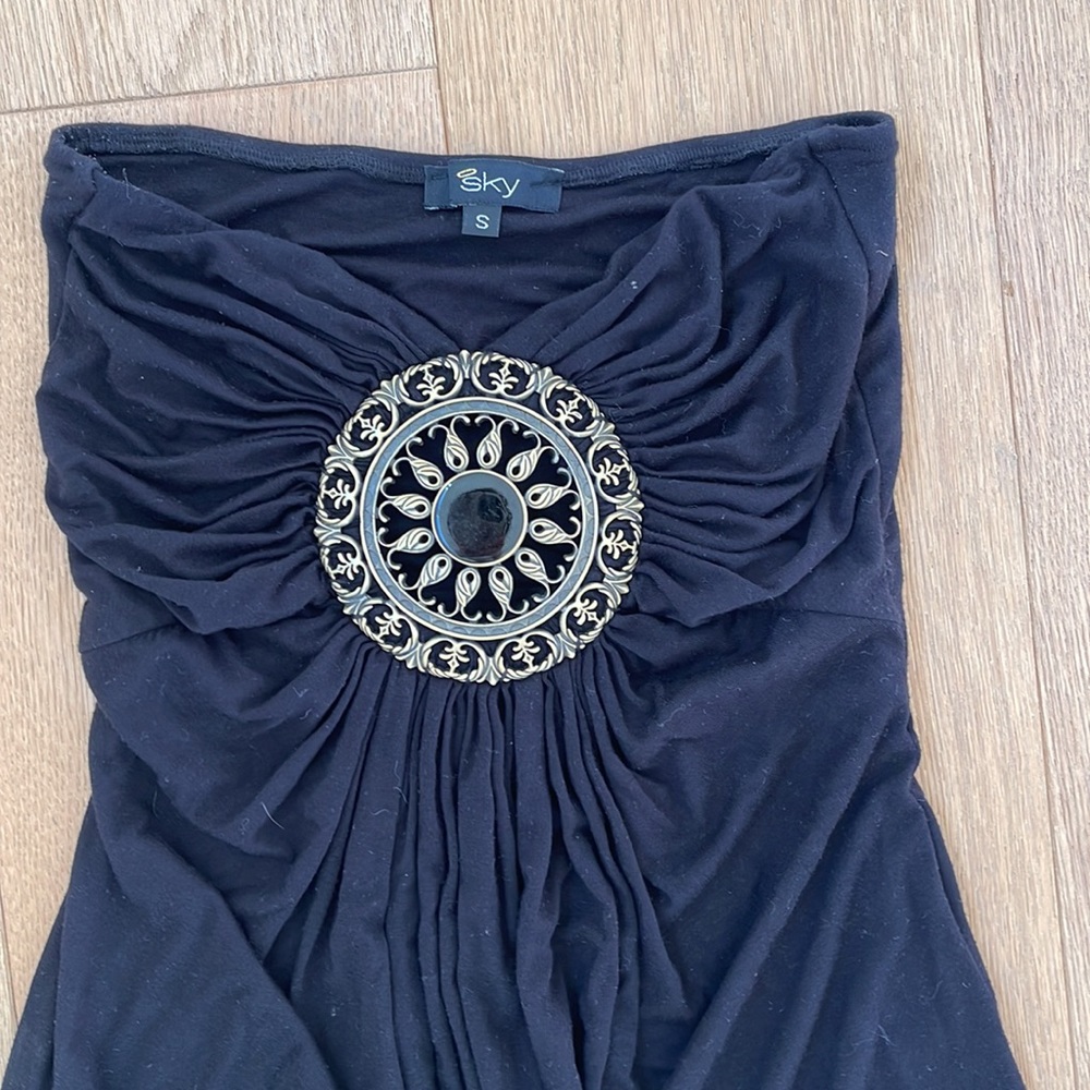 Sky Strapless Maxi Dress